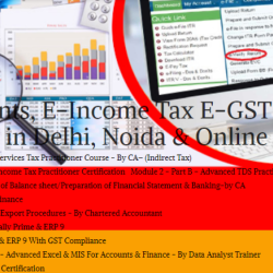 Best Accounting Course in Delhi 110046, SLA. GST and Accounting Institute, Taxation and ERP Tally Prime Institute in Delhi, Noida, "Free SAP FICO till 31 Jan 2025" [ Learn New Skills of Accounting, ITR, and SAP Finance for 100% Job] in Bajaj Alliance.